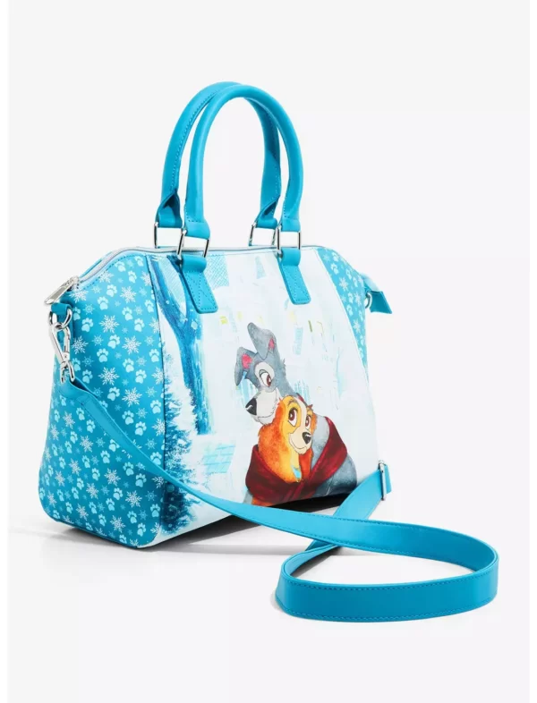 Découvrez le Sac Loungefly Lady and the Tramp Holiday Hug