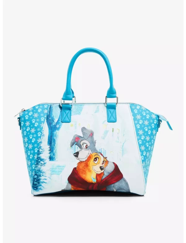 Découvrez le Sac Loungefly Lady and the Tramp Holiday Hug